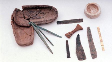 Instrumentos hallados en el yacimiento Cabezo Juré.